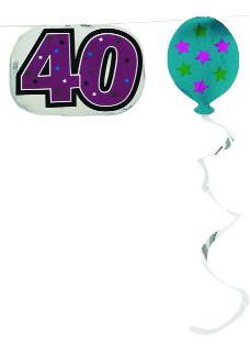 'Age' Birthday Garlands | 10ft