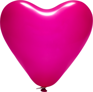 Latex Heart Fuchsia Balloons | 12"