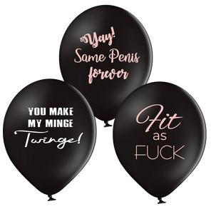 'Hen Party Out & About' Latex Hen Party/Bridal Balloon Set
