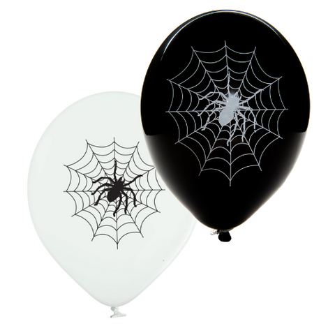 Latex Preprinted Spiders Web Balloons | 12"