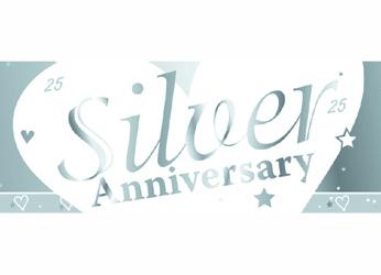 'Milestone' Anniversary Foil Banners | 9ft