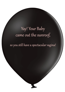'Sunroof Baby' Caesarean/New Baby/Birth Latex Balloons