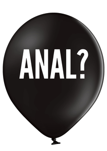 'Anal?' Latex Rude Balloons