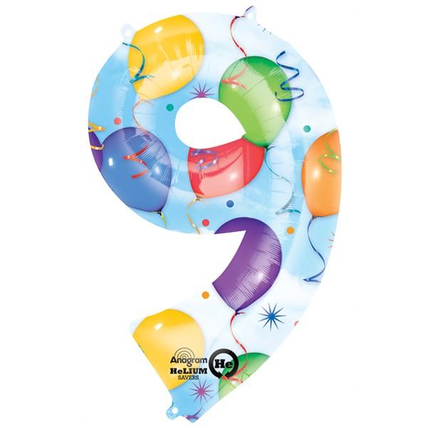 Foil Numbers Streamer Balloons | 34"