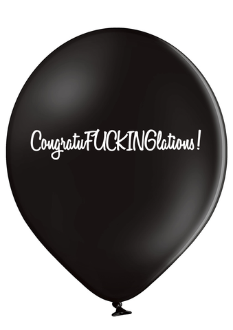 'CongratuFUCKINGlations' Congratulations Latex Balloons