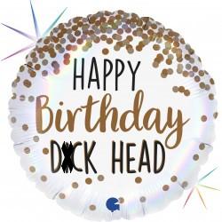 Happy Birthday D*ckhead Foil Balloon - 18"