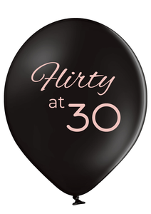 'Flirty At 30' 30th Birthday Latex Balloons