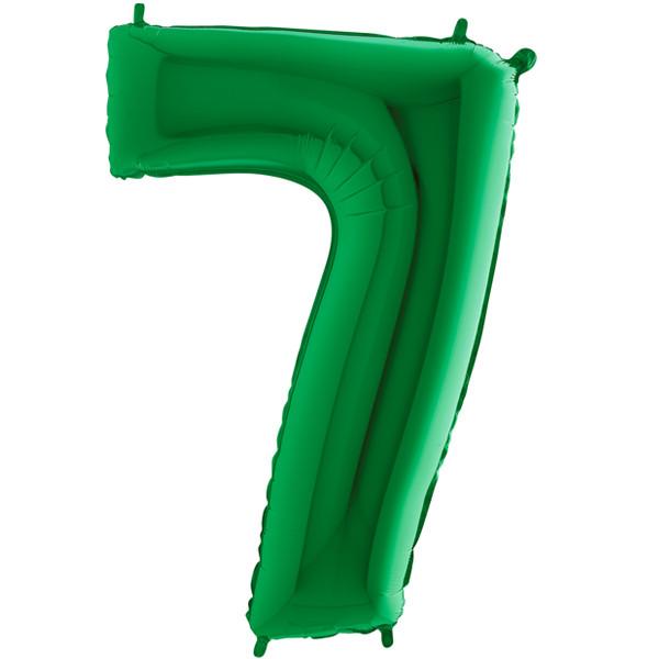 Foil Numbers Metallic Green Balloons | 40"