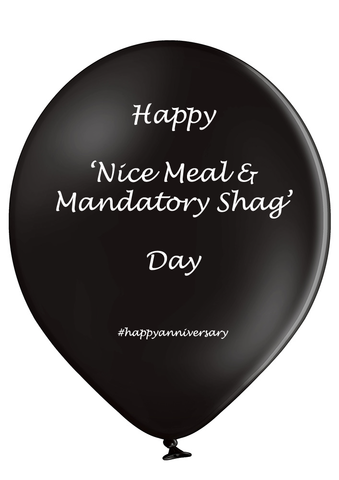 'Mandatory Shag Day' Rude Valentines Day Balloon
