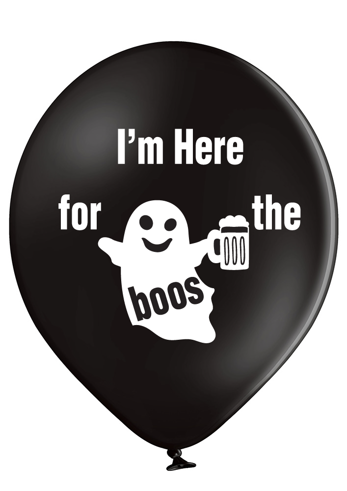 Latex Preprinted "I'm here for the Boo's" Balloons | 12"