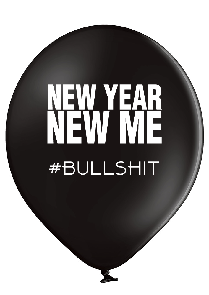 'New Year New Me' Latex Balloons