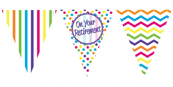 On Your Retirement Paper Bunting | 12ft