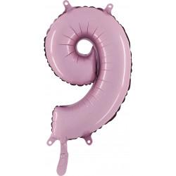 Foil Numbers Pastel Pink Balloons | 14"