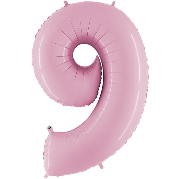 Foil Numbers Pastel Pink Balloons | 40"