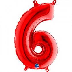 Foil Numbers Red Balloons | 14"