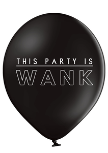 'This Party Is WANK' Birthday Party Latex Balloons