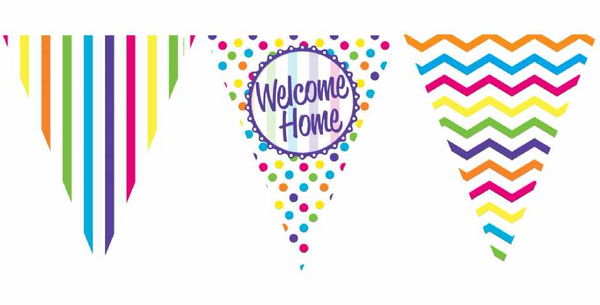 Welcome Home Paper Bunting | 12ft
